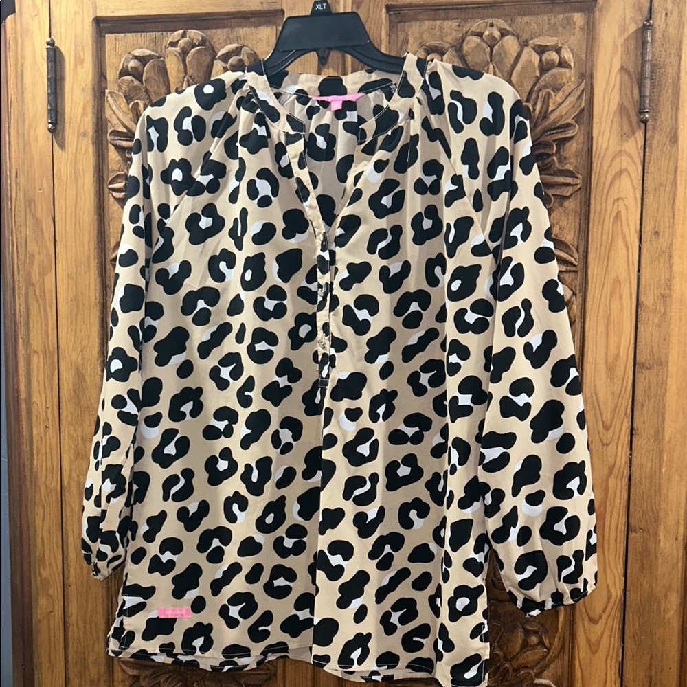EUC Simply Southern XL leopard blouse